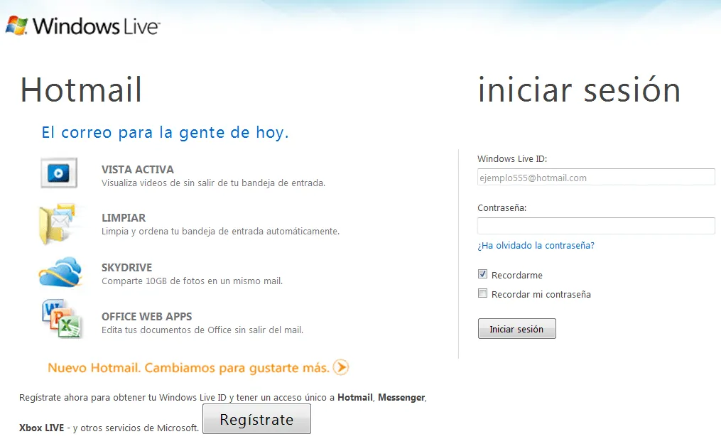 Hotmail iniciar sesión