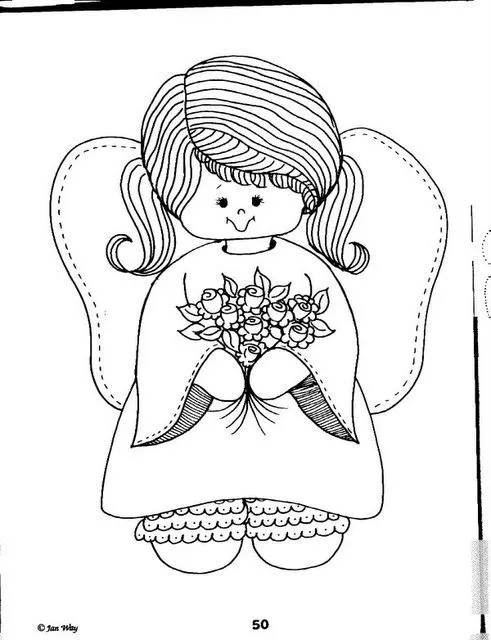 Imagenes de angeles para bautizo para colorear - Imagui