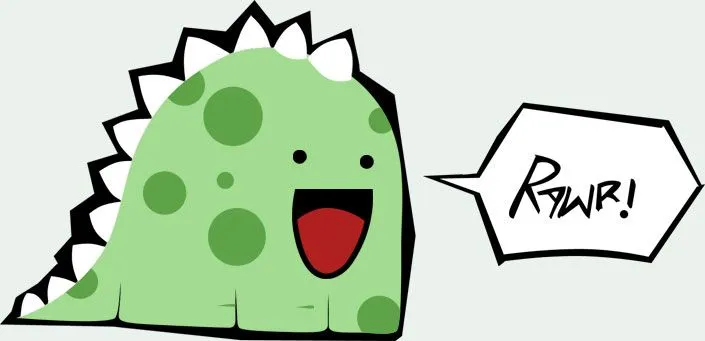 How cute | We Heart It | rawr and dinosaur