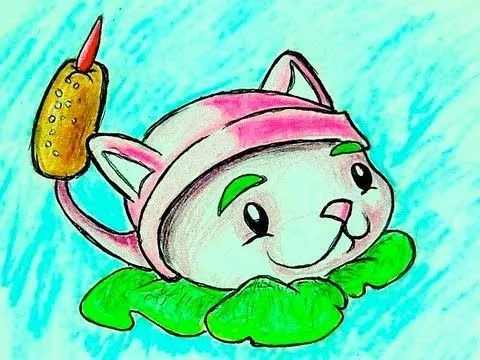 How I Draw Cattail Plants VS Zombies!!! - YouTube How I Draw Cattail Plants VS Zombies!!! - YouTube