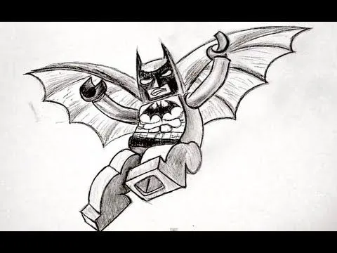 How I Draw Lego Batman - YouTube