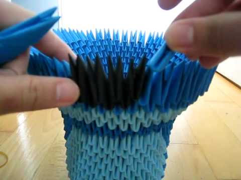 How to: 3D Origami Stitch Tutorial [Part 2] - YouTube
