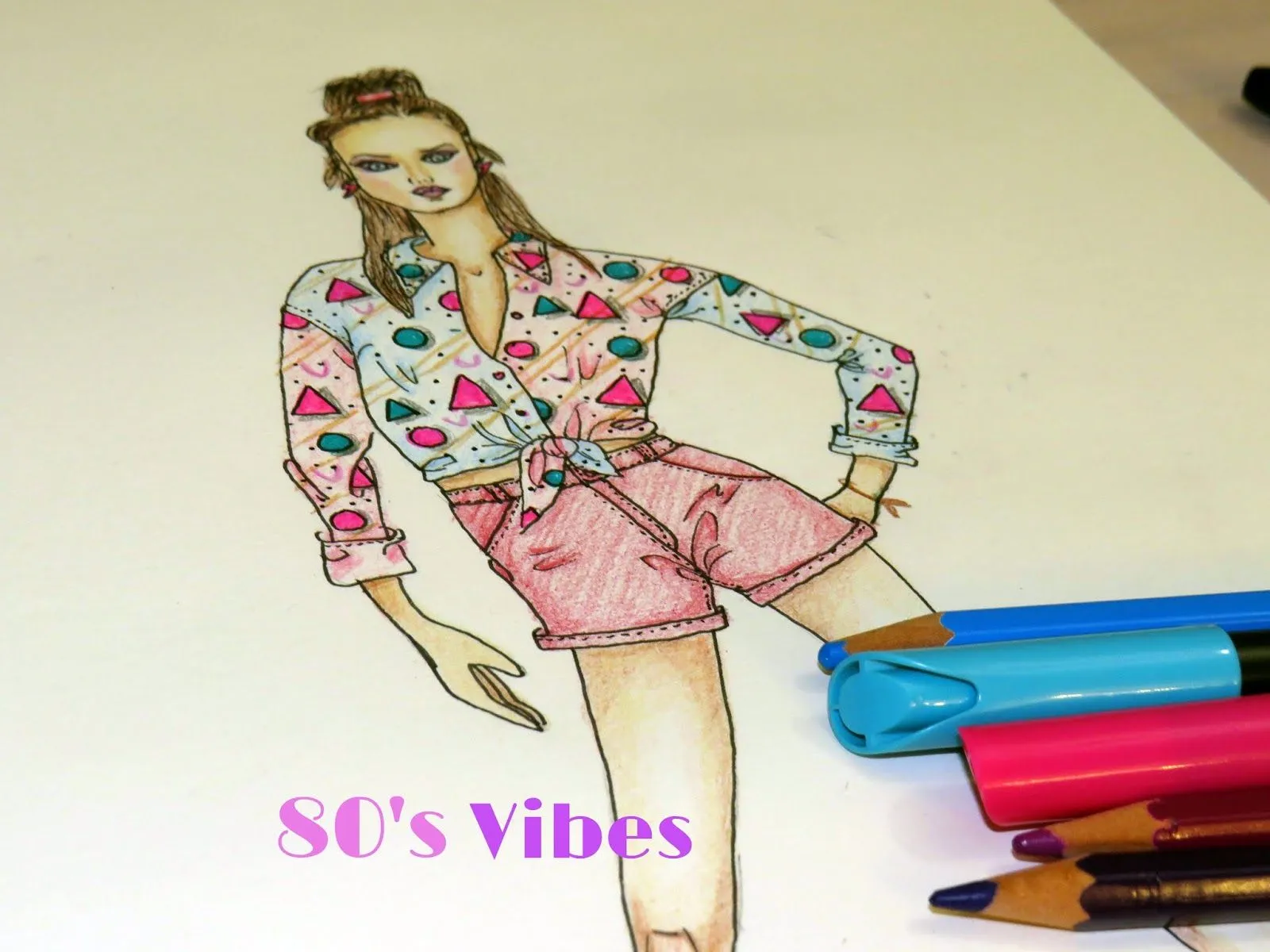 How to color a fashion sketch 80's vibes // Cómo colorear un figurín de moda inspirado en los 80 - Alejandra Colomera | Acf Studio How to color a fashion sketch 80's vibes // Cómo colorear un figurín de moda inspirado en los 80 - Alejandra Colomera | Acf Studio