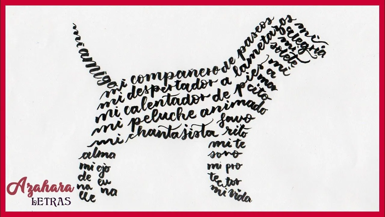 How to Create a Calligram - YouTube