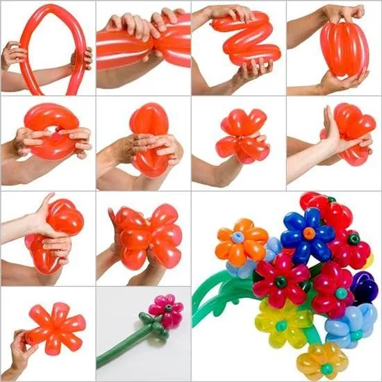 How to DIY Balloon Daisy Flowers | iCreativeIdeas.com Like Us on ...