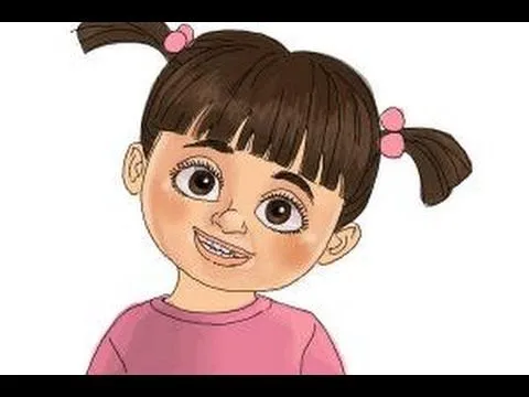 How to draw Boo from Monsters Inc - YouTube How to draw Boo from Monsters Inc - YouTube
