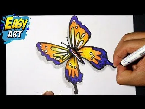 how to draw butterfly 3 - como dibujar una mariposa - como pintar ... how to draw butterfly 3 - como dibujar una mariposa - como pintar ...
