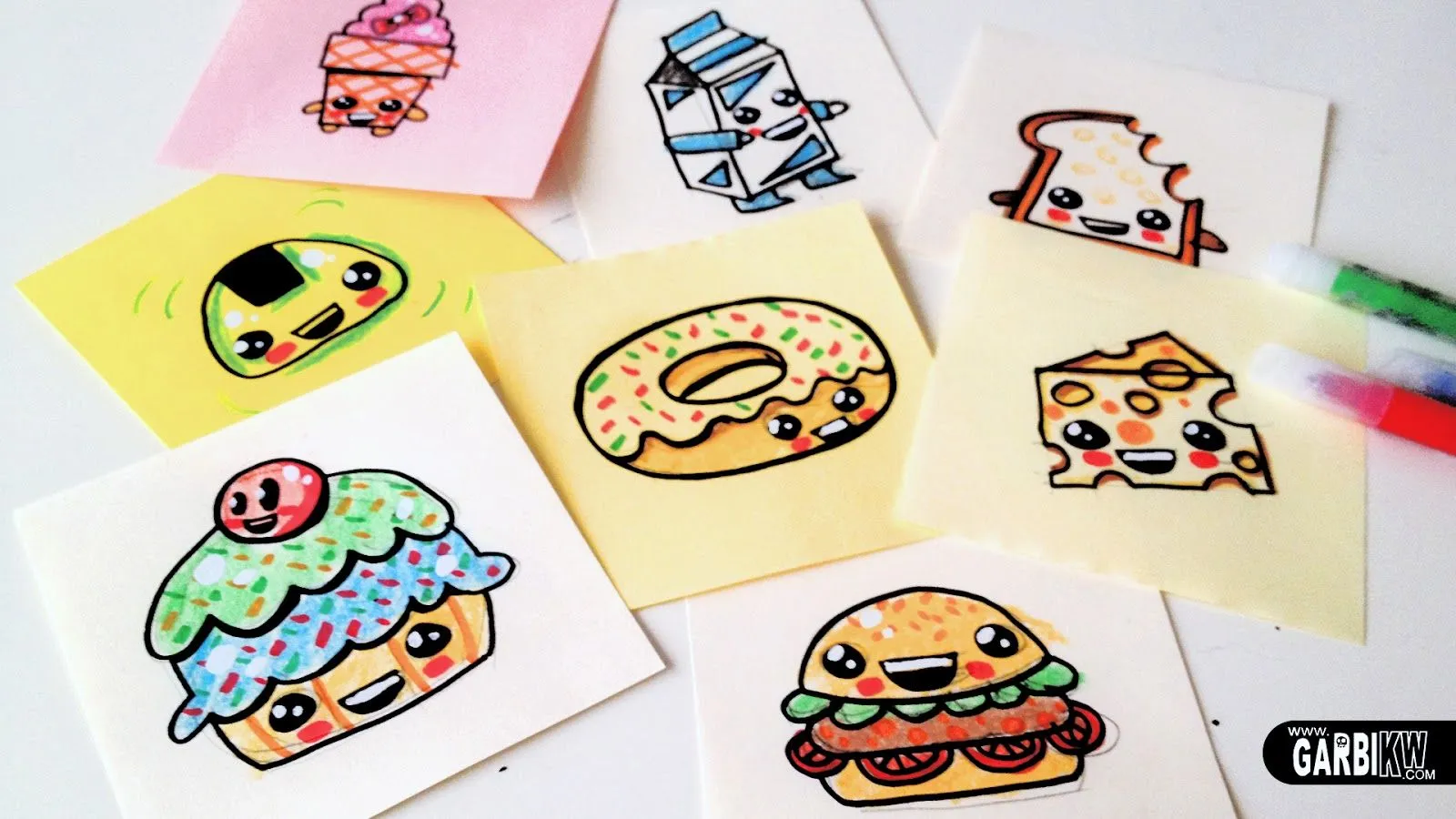 How To Draw Cute Food - Easy and Kawaii Drawings by Garbi KW ... How To Draw Cute Food - Easy and Kawaii Drawings by Garbi KW ...