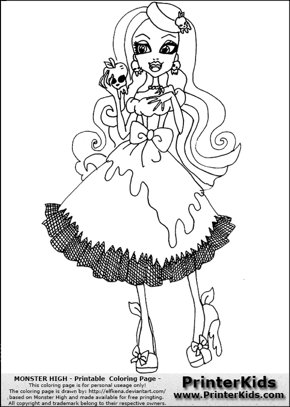 how to draw draculaura Colouring Pages