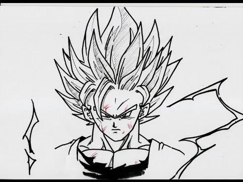 HOW TO DRAW GOKU SUPER SAIYAN 2 超サイヤ人 ツー 孫悟空 - YouTube