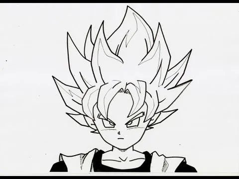 HOW TO DRAW GOTEN SUPER SAIYAN 超サイヤ人 孫悟天 - YouTube