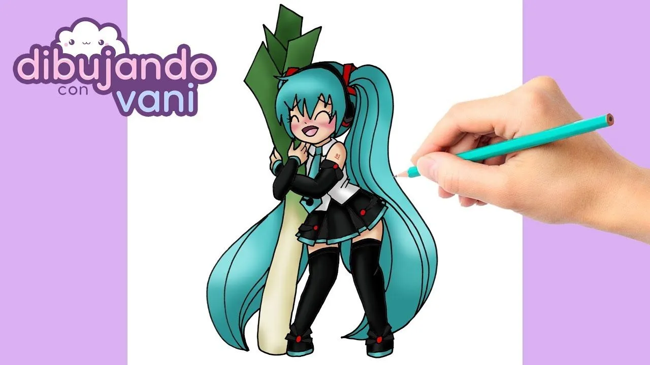 How to draw miku hatsune - YouTube