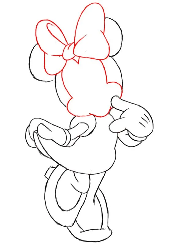 How To Draw Minnie Mouse ~ Draw Central