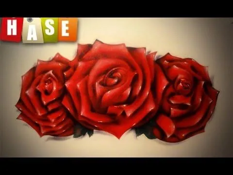 How To Draw A Rose Graffiti By Hase - YouTube