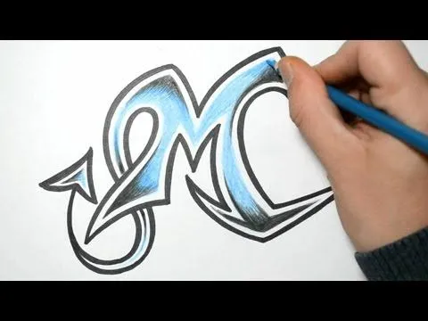 How to Draw Wild Graffiti Letters - M - YouTube