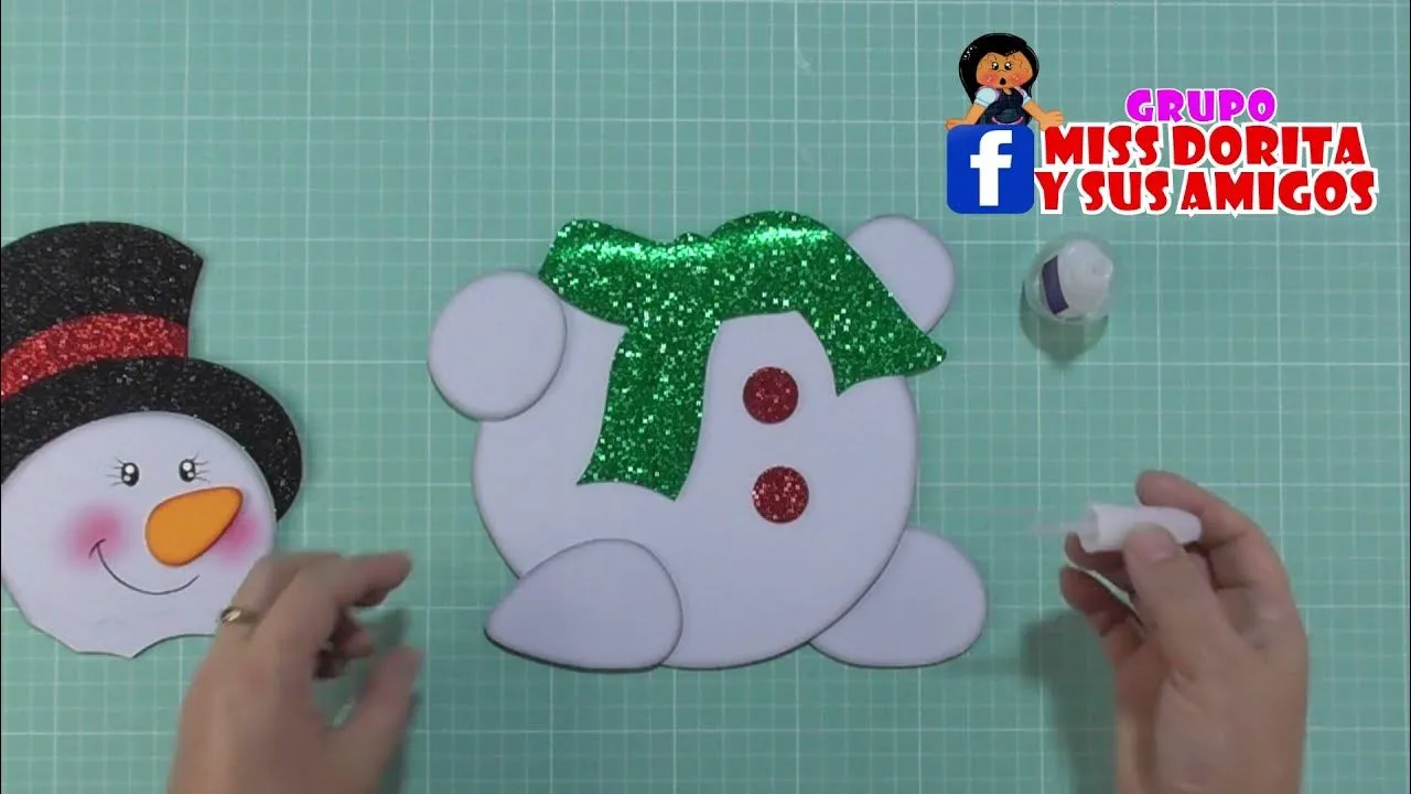 How to Make Easy Snowman in Foam Christmas Ornament ❤️ - YouTube