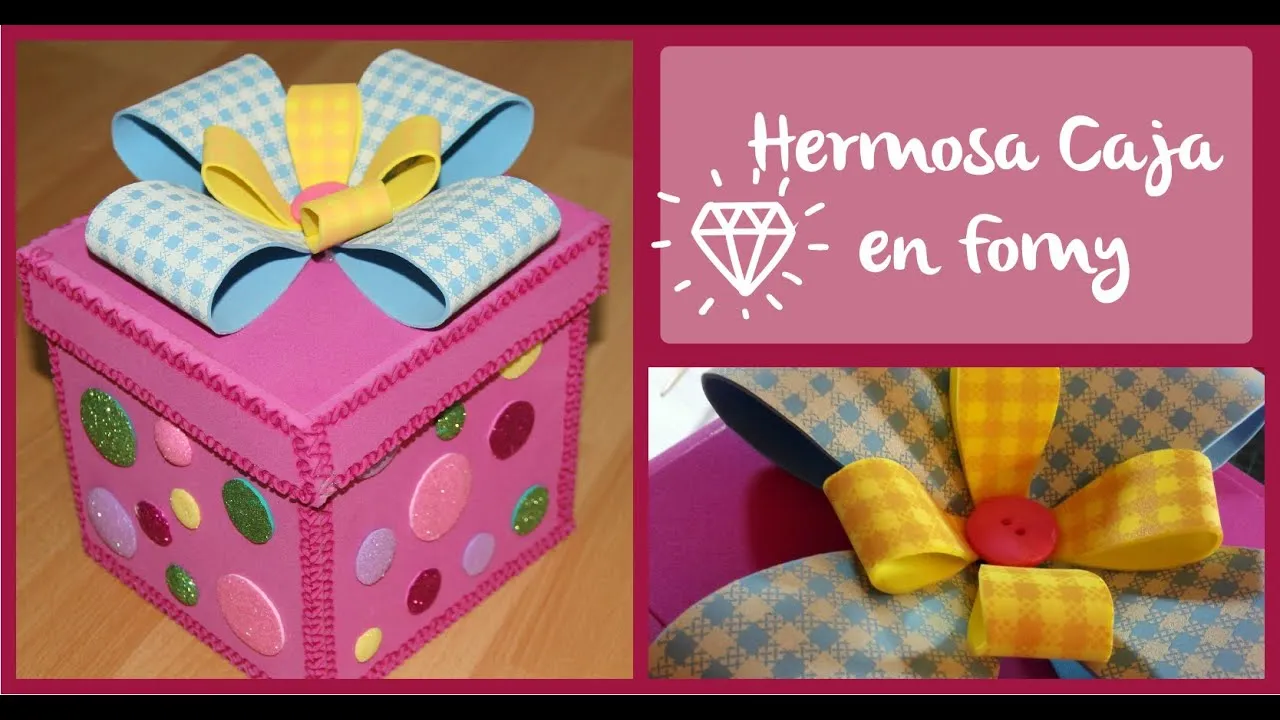 how to Make gift box foamy easy and fast DIY - YouTube how to Make gift box foamy easy and fast DIY - YouTube