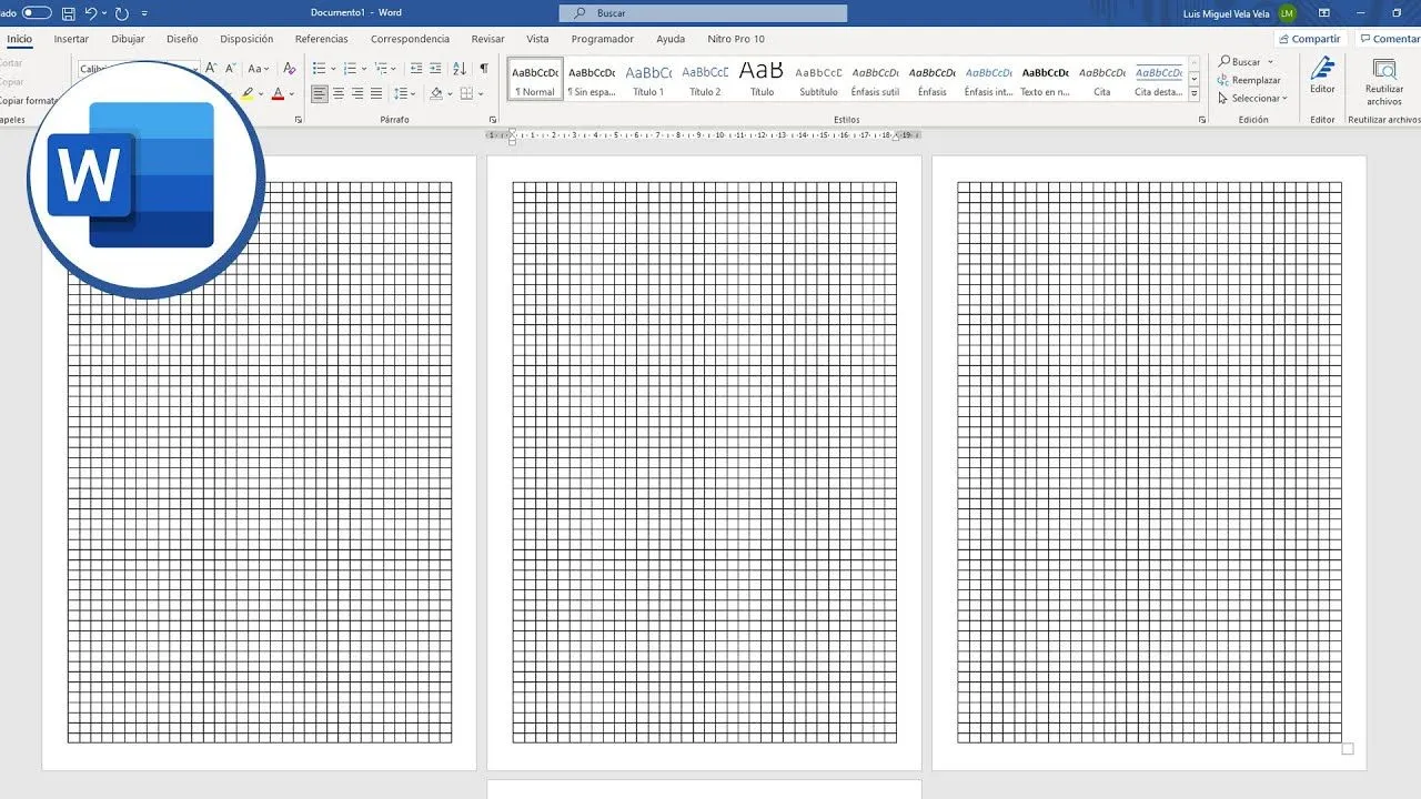 How to make a GRID SHEET in WORD - YouTube