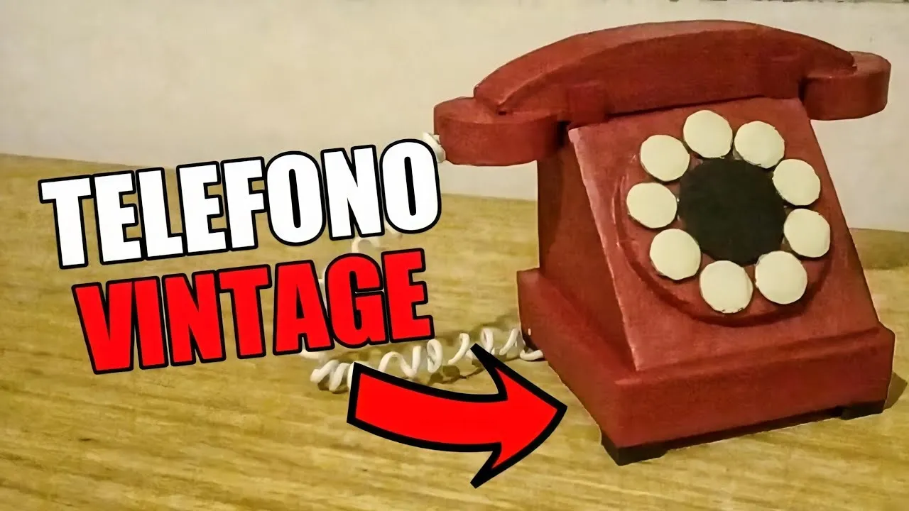 How to make a homemade VINTAGE PHONE How to make a homemade VINTAGE PHONE