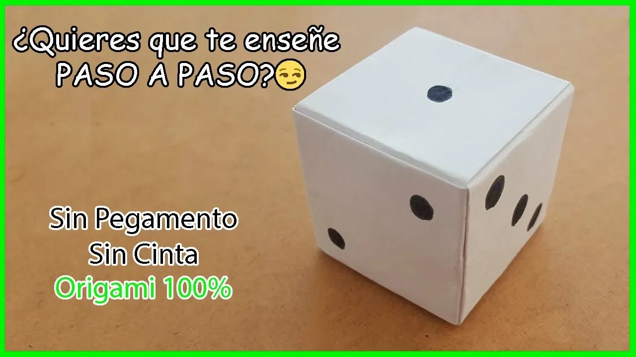 How to make a paper dice - Modular Origami - YouTube How to make a paper dice - Modular Origami - YouTube