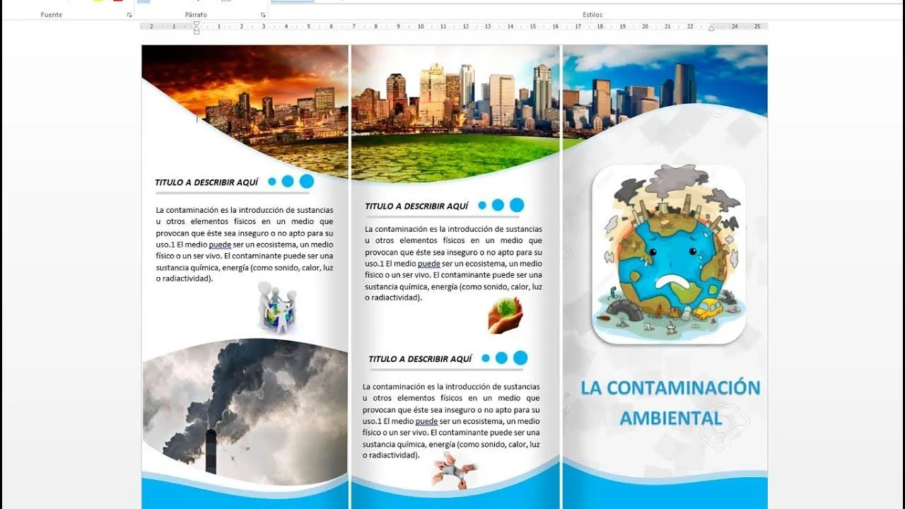 How to make a triptych, brochure or flyer in word 2013, 2016 - YouTube How to make a triptych, brochure or flyer in word 2013, 2016 - YouTube