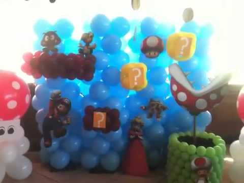 Decoración de globos de Mario Bros - Imagui Decoración de globos de Mario Bros - Imagui