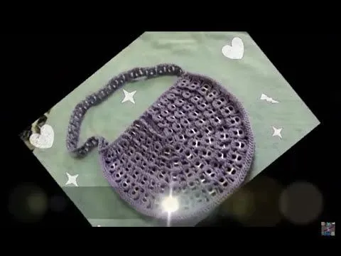 TUTORIAL: BOLSA CON ANILLAS DE LATA A CROCHET SEMICIRCULAR PARTE 1 ...