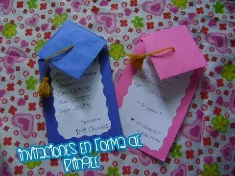 xoOlexiitOo ❥DIY || invitación para fiesta de graduación ...