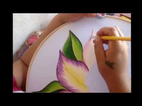 COMO PINTAR UNA ORQUIDEA PARTE UNO MARIMUR 268 - YouTube