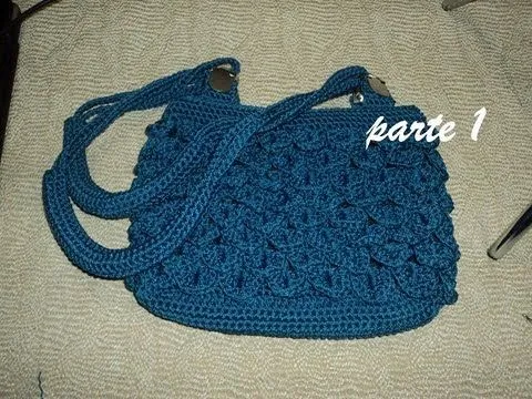 BOLSA PUNTO ESCAMA A CROCHET PARTE 1 - YouTube