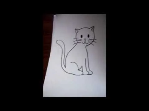 dibujo para principiantes-el gato mas facil - YouTube dibujo para principiantes-el gato mas facil - YouTube