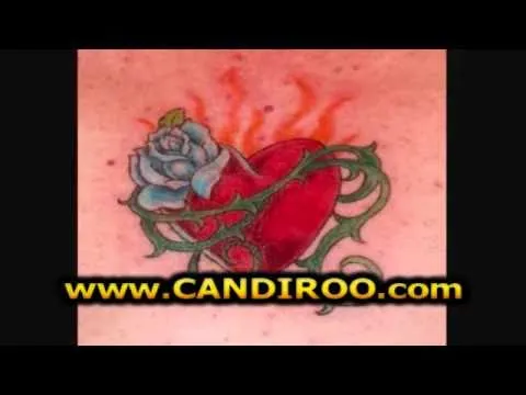 Corazones con rosa graffiti - Imagui