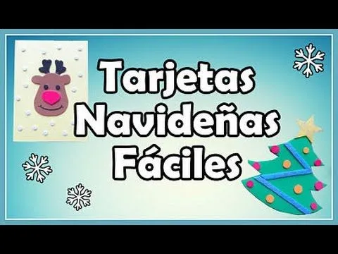 Como hacer tarjetas navideñas con goma eva "foami" - YouTube