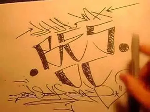 Como hacer unas letras cholas paso a paso por besok - YouTube Como hacer unas letras cholas paso a paso por besok - YouTube