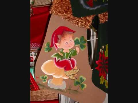 manualidades navidenas en tela 0001 - YouTube