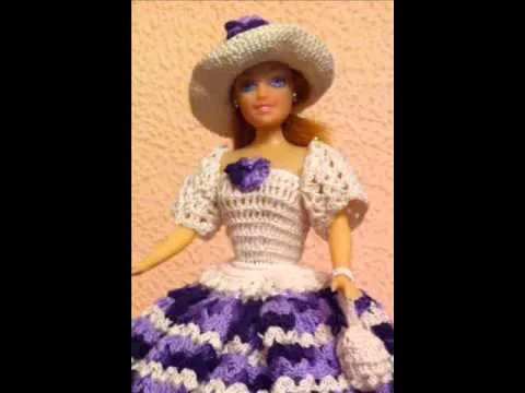 VESTIDOS DE GANCHILLO PARA MUÑECAS - YouTube VESTIDOS DE GANCHILLO PARA MUÑECAS - YouTube