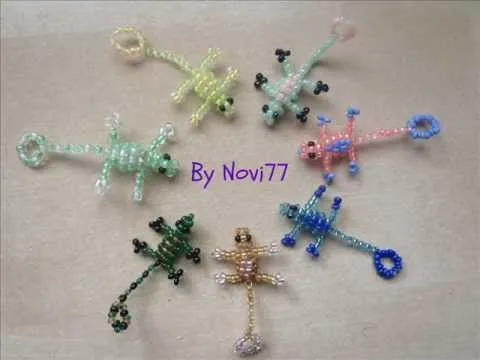 Tutorial de abalorios: Lagartija. - YouTube Tutorial de abalorios: Lagartija. - YouTube