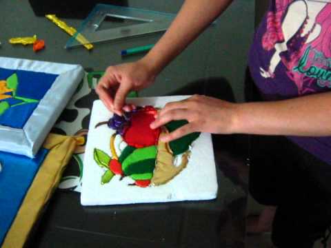 COMO HACER MARCOS DE TELA EN ICOPOR - YouTube COMO HACER MARCOS DE TELA EN ICOPOR - YouTube