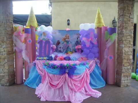 Decoracion fiestas infantiles - Pinketadas - YouTube