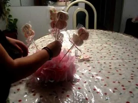 centro de mesa para baby shower - YouTube