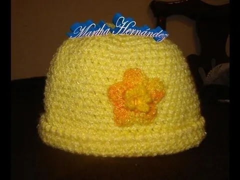 Gorro Fácil de Tejer Parte 1 de 2 - YouTube Gorro Fácil de Tejer Parte 1 de 2 - YouTube