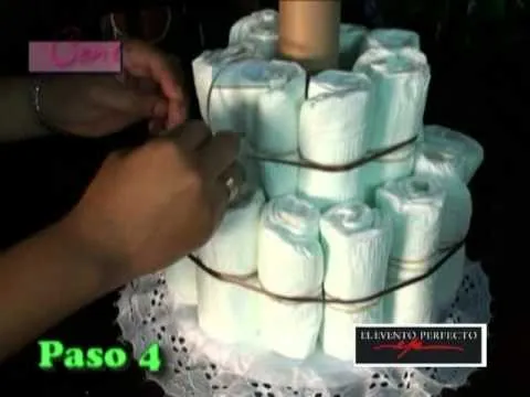 Hazlo tu misma: Pastel de pañales - YouTube Hazlo tu misma: Pastel de pañales - YouTube