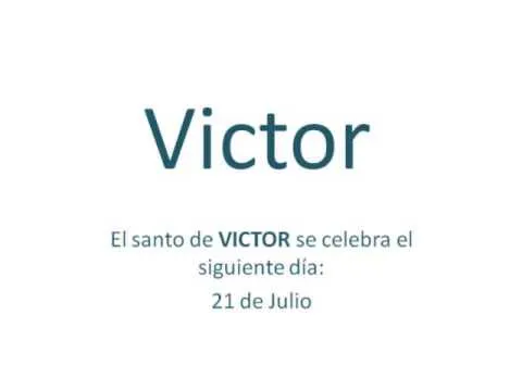 Imagenes con nombre de victor - Imagui
