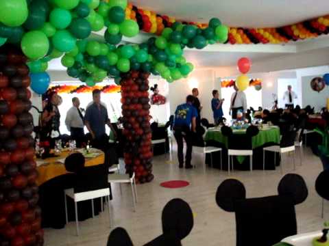 FIESTA DISNEY-MIKEY Y SUS AMIGOS-VISTA GENERAL DE LA DECORACION ...