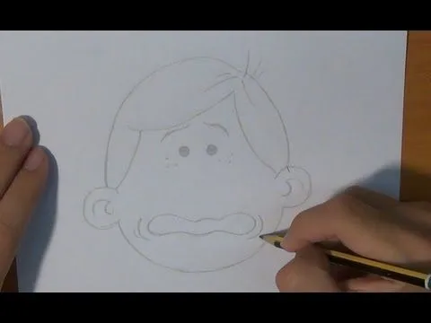 Dibujar una cara de miedo - Draw a scary face - YouTube Dibujar una cara de miedo - Draw a scary face - YouTube