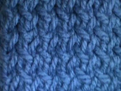 COMO TEJER PUNTO CRUZADO SENCILLO DOS AGUJAS - YouTube