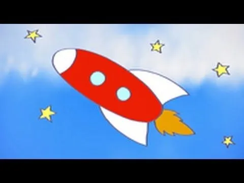 Dibujos de transportes para niños. Cómo dibujar un cohete - YouTube