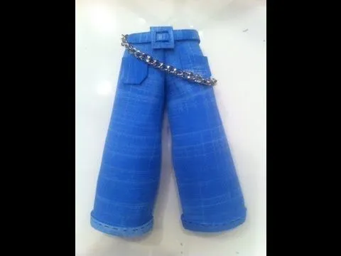 pantalon vaquero para fofucha - YouTube