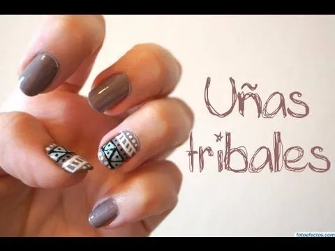Uñas tribal faciles paso a paso - Imagui