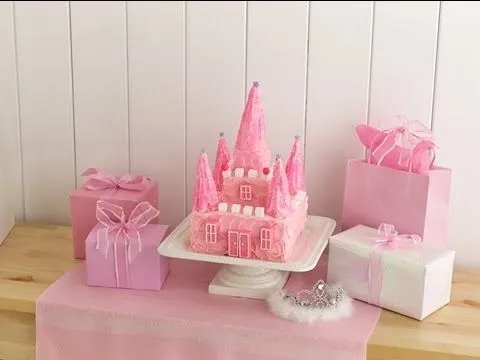 Paso a paso pastel con forma de castillo